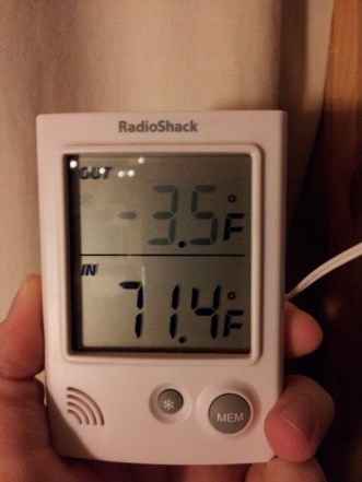 my thermometer yesterday late afternoon