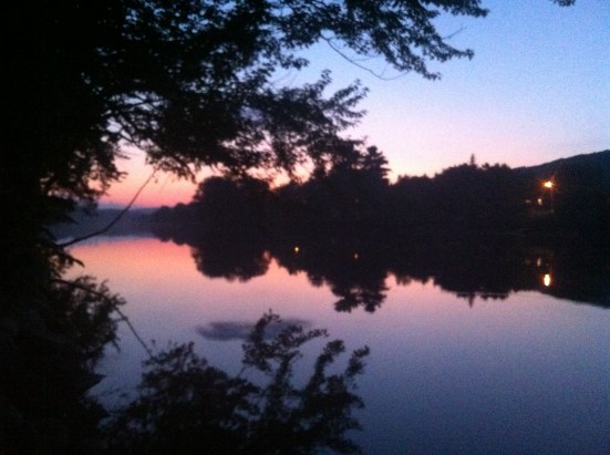 Camped on a river outside of Algonquin Park.