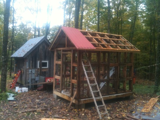 I used second hand roofing metal I got off a friends house when he had his whole house re-roofed.