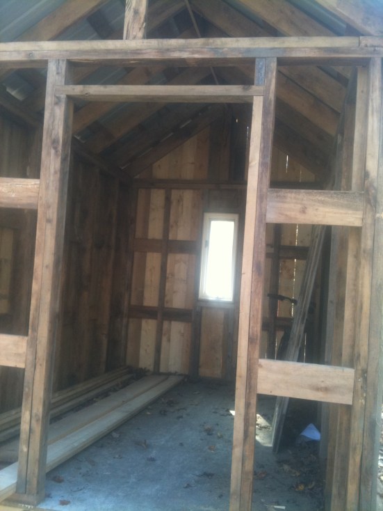 I built the door to fit the antique blue door off my house, but as of yet haven't hung it!