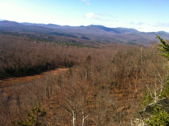 The Worcester Range from the top of Hawkins Ledge.