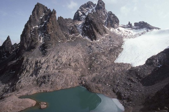 Glacial Lake on Mount Kenya - I didn't die!