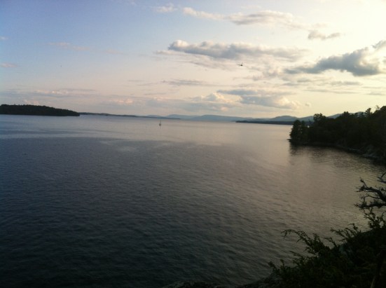 View from our Barn Rock Campsite